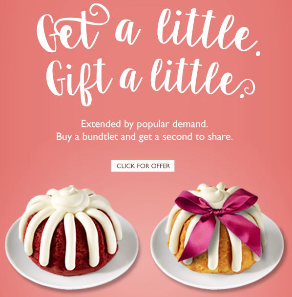 Nothing Bundt Cakes: Buy One Bundtlet, Get One FREE! ($3.99 Value ...