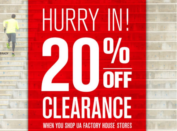 Under Armour Factory House Stores Additional Off Clearance Merchandise Modmomtv