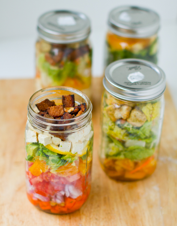 Mason Jar Salads make-ahead meal prep