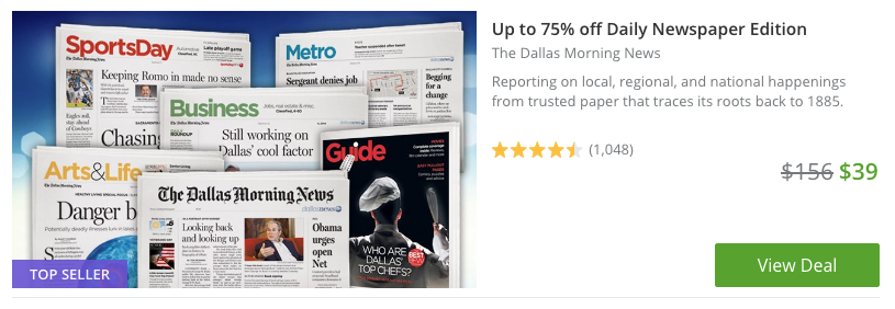 dallas morning news subscription coupon deal discount