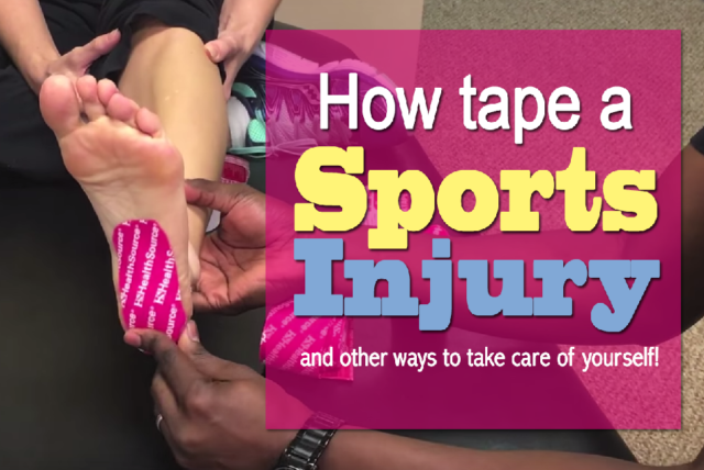 how to tape a sports injury