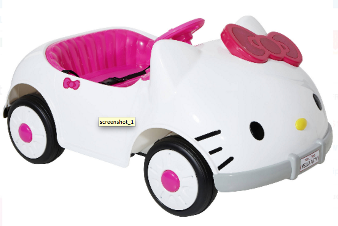Walmart: Hello Kitty 6V Kitty Car Ride-On for $149! (Reg. $299) - ModMomTV