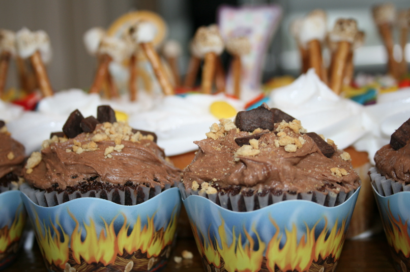 S'mores Cupcakes camping theme birthday