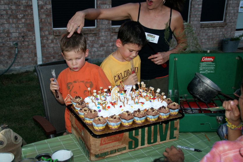 S'mores Cupcakes camping theme birthday