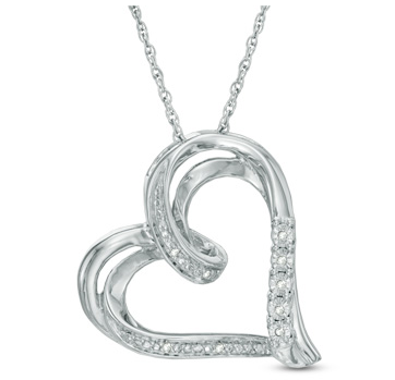 valentine's day diamond necklace