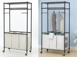 rolling garment rack