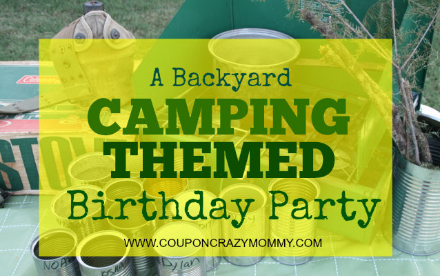 camping scout birthday party backyard outside