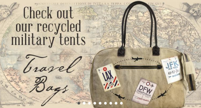 Vintage Addiction Travel Handbags up to 75% off = Canvas Tote only $29.99 (Reg. $60) - ModMomTV