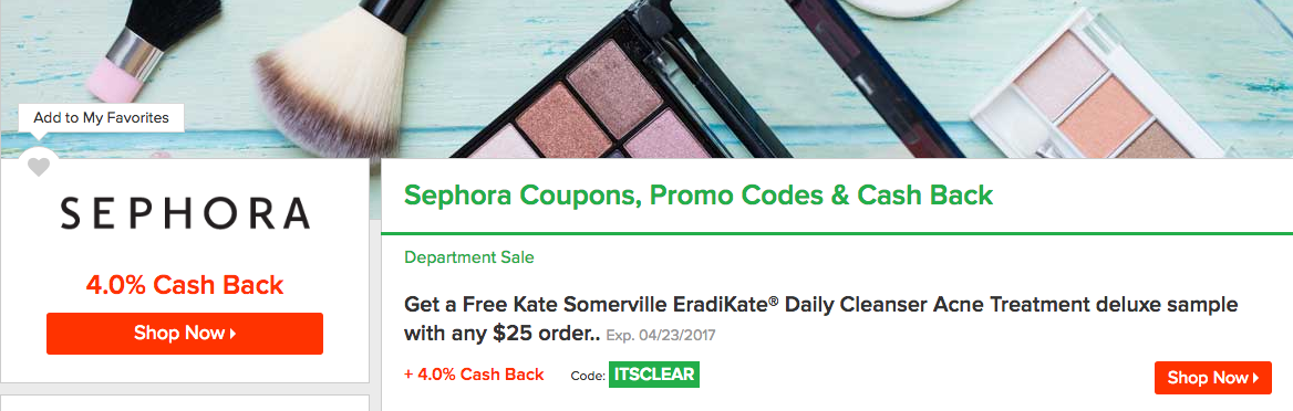 ebates promo sephora