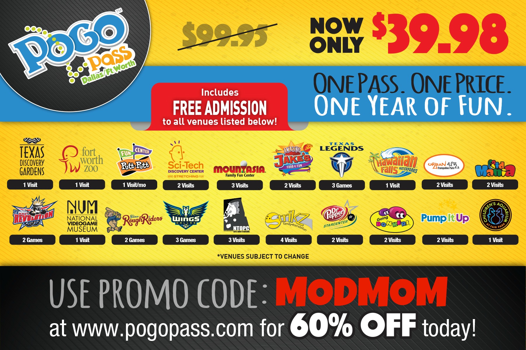 pogo pass dallas venues discount