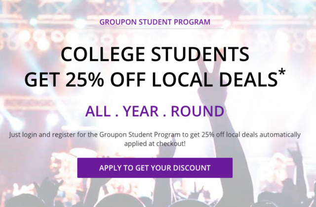 groupon college student