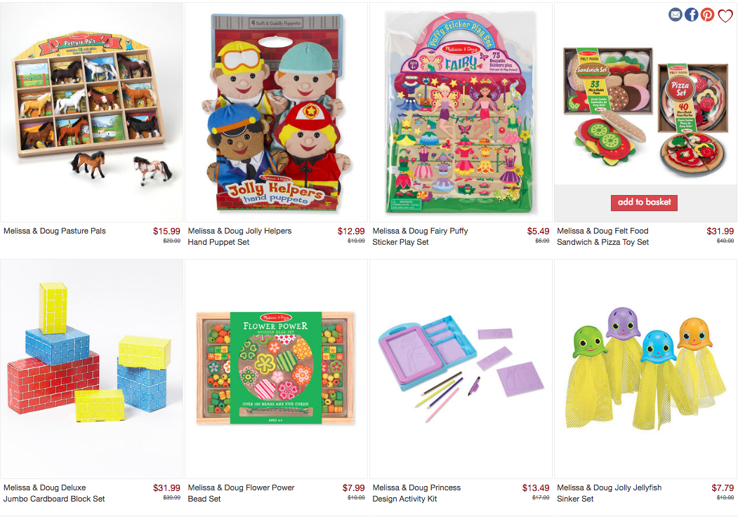 melissa and doug toys sale discount
