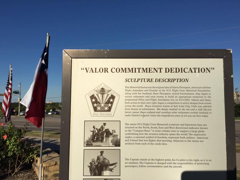 9/11 flight crew memorial grapevine texas