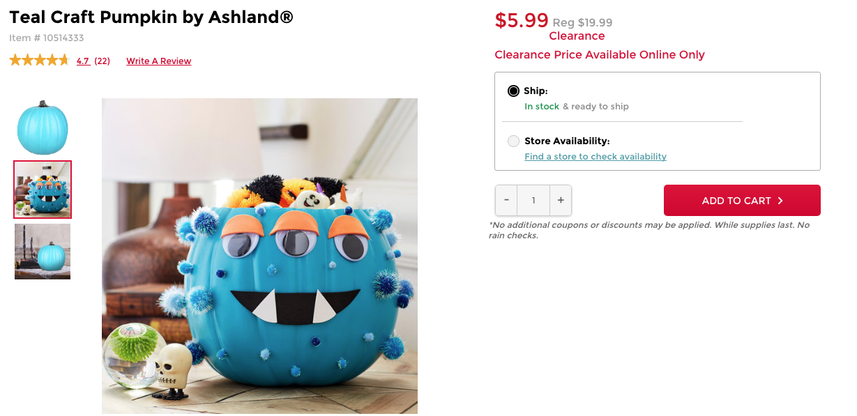 where to buy teal pumpkin