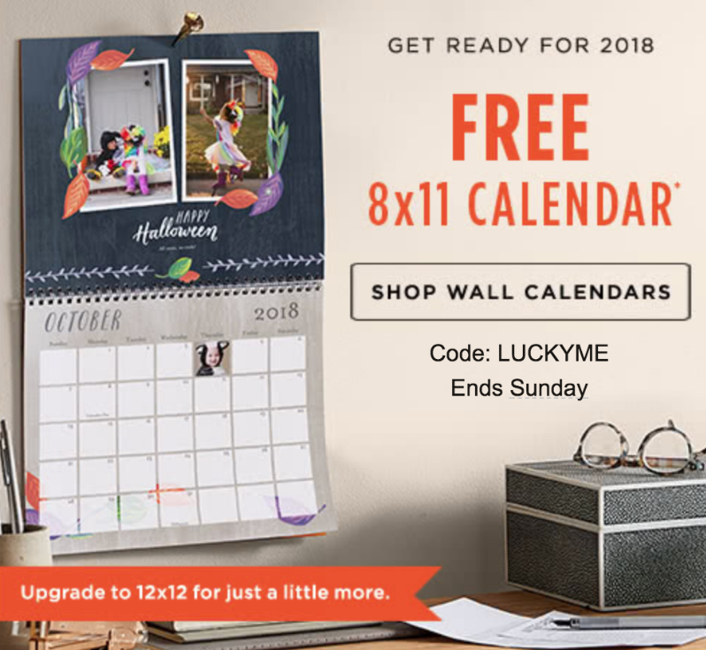 *HOT* FREE 8x10 Shutterfly Calendar, plus FREE Unlimited Photo Prints
