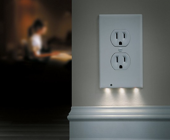 night angel duplex led outlet cover