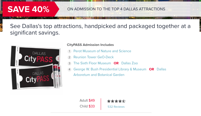 dallas city pass